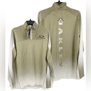 NWT [Oakley] Hydrolix C1 Bark 1/4 Zip Pullover in Gradient Mist Boulder Men’s M